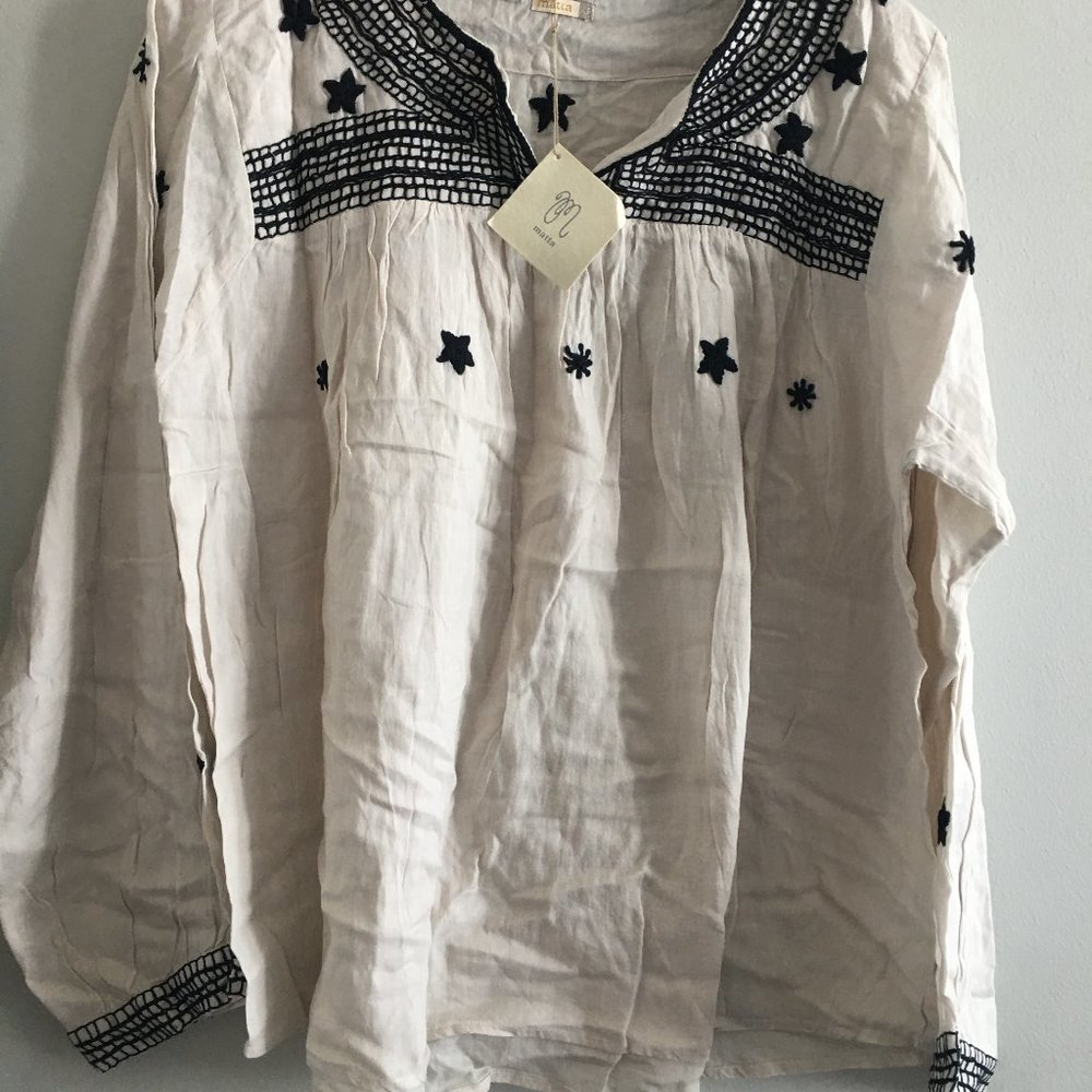 Matta NY 100% cotton boho chic top